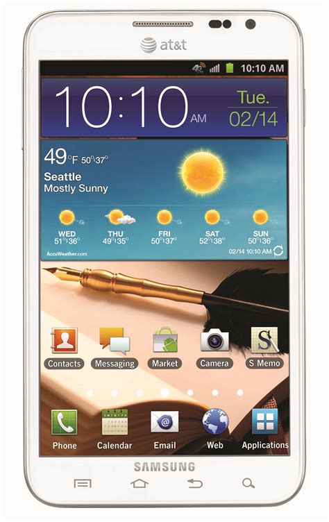 Samsung Galaxy Note Atandt Full Specifications And Price Details Gadgetian
