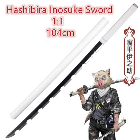 104cm Kimetsu No Yaiba Sword Weapon Demon Slayer Hashibira Inosuke