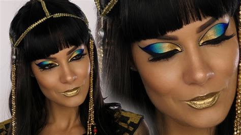Cleopatra Egyptian Goddess Halloween Makeup Tutorial Shonagh Scott S Egyptian Eye