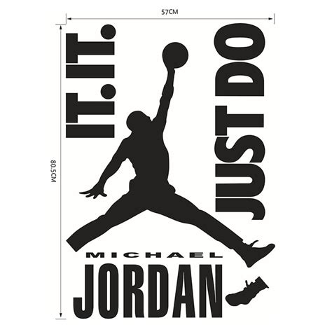 Michael Jordan Play Basketball Quotes Just Do It Vinyl Wall Stickers