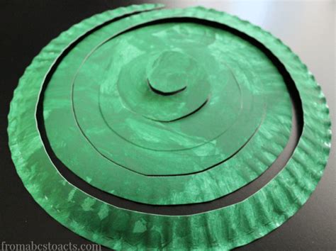 Jack And The Beanstalk Spiral Paper Plate Craft From Abcs To Acts