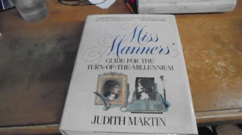 Guide To The Turn Of The Millennium Miss Manners By Judith Martin 1989 Hdcvr 140 Picclick