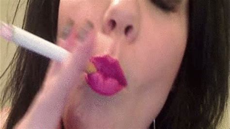 Pink Sexy Lips Smoking A Camel Jezebelle Bonds Xxx And Fetish Clips