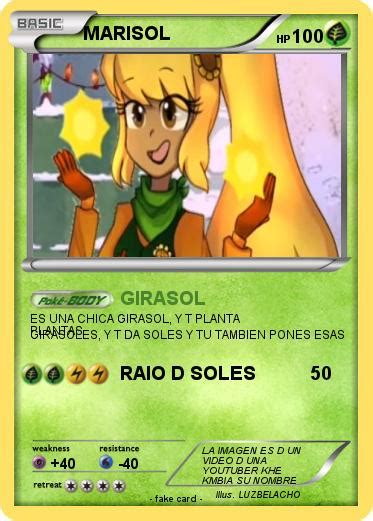 Pokémon Marisol 4 4 Girasol Mi Carta Pokémon