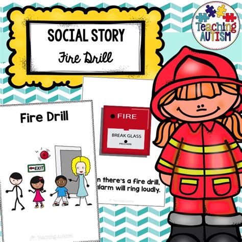 Fire Drill Social Story Fire Safety Teaching Autism
