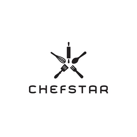 For Sale Chefstar Utensils Star Logo Design Logo Cowboy