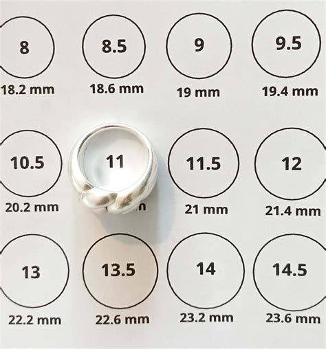 Split Ring Size Chart Mm