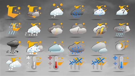 Animated Weather Icons On Pantone Canvas Gallery