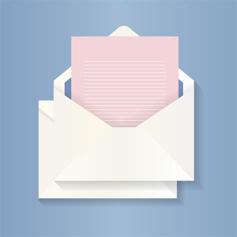 Blank Letter And Envelope Illustration Download Free Vectors Clipart