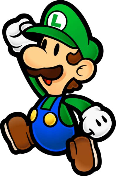 Filepaper Luigi Jumppng Super Mario Wiki The Mario Encyclopedia