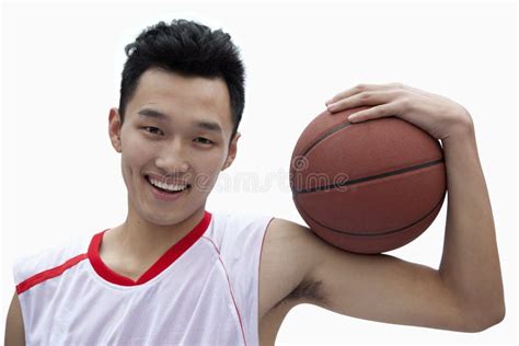 Basketball Player Holding Basketball Stock Image Image Of Basketball