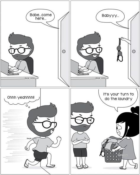Artist Creates 30 Cute Relatable Comics About Life As A Couple In 2022 Funny Comics Comics