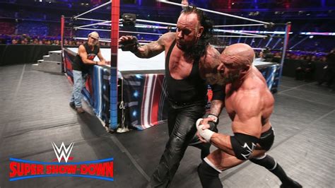 Triple H And Undertaker Take Their Fight To The Extreme Wwe Super Show