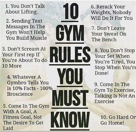 10 Gym Rules You Must Know Gym