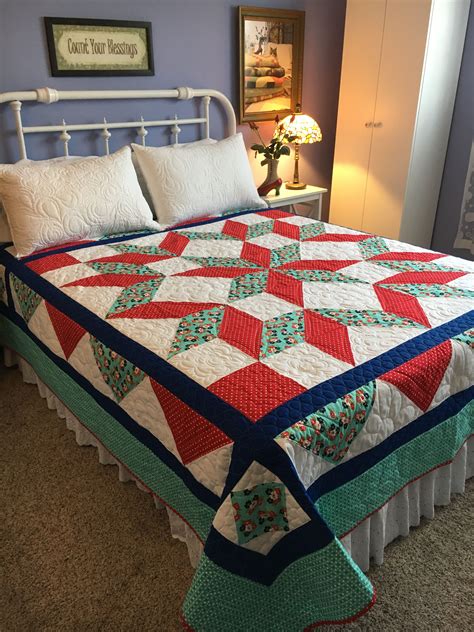Carpenter Star Quilt My Own Pattern So Pleased With How It Turned Out