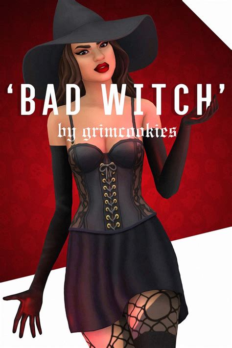 Bad Witch Expanded Collection Sims Sims 4 Sims 4 Dresses