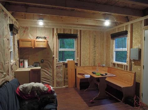 For the advanced diyer, the basic free plans may even be enough to build the full shed. home depot shed as tiny house, interior | Shed to tiny house, Shed tiny house, Home depot tiny house