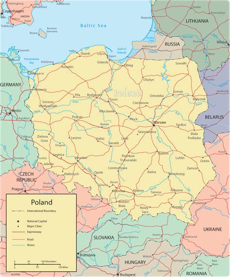 map poland europe map of counties around london