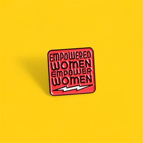 Cartoon Enamel Pins Feminism Brooches Empowered Women Badge Advocating