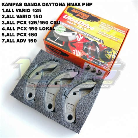 Kampas Ganda Daytona Nmax 155 PNP PCX 150-160, Vario 125-150, ADV 150