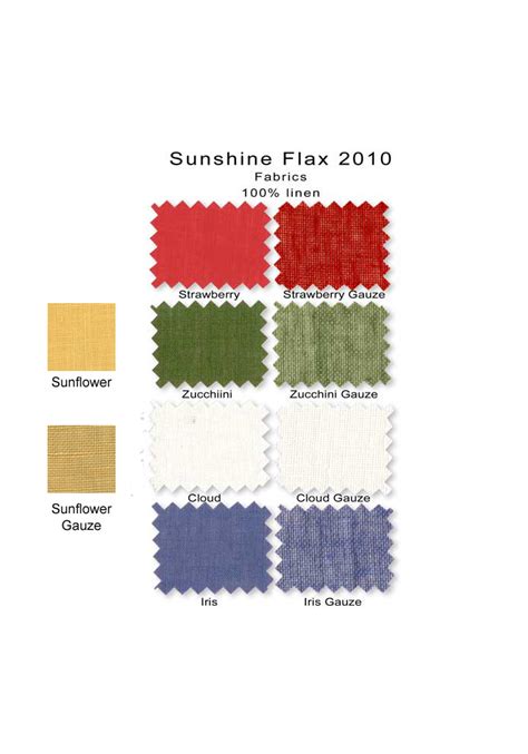2010 Flax Sunshine Color Swatch