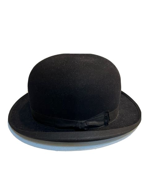 Vintage Stetson Black Felt Derbybowler Hat Ebay