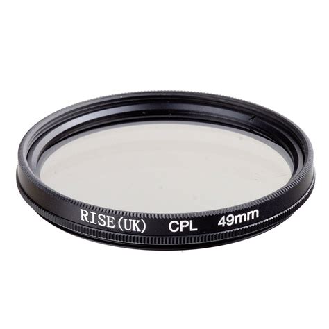 Riseuk 49mm Cpl Pl Cir Polarizing Filter For Dlsr 49mm Lens Free
