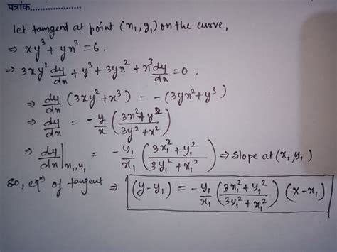 What Are The Equations Of Tangent Lines To The Curve X 2 Xy Y 2 16 With Slope 1 Quora