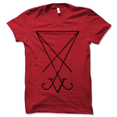 Sigil Of Lucifer Shirt Satanic Occult T Shirt Demonic Etsy