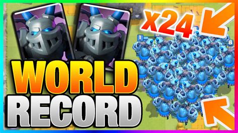 24 Mega Minions New World Record Clash Royale Most Mega Minion On