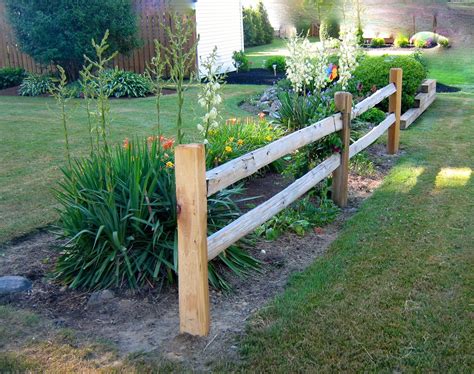 Accent your yard with this beautiful split rail system. Two Men and a Little Farm: SPLIT RAIL FENCE FEATURES ...