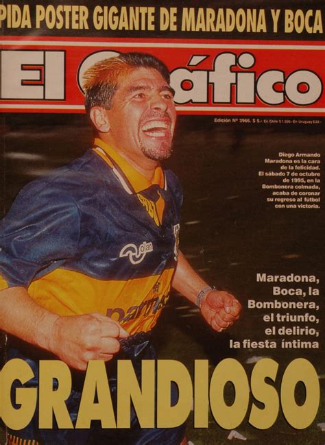 El Gráfico Nro 3966 10 10 1995 Maradona vuelve a Boca Vebuka com