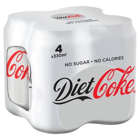 Diet Coke Can Pack 4x330ml Centra