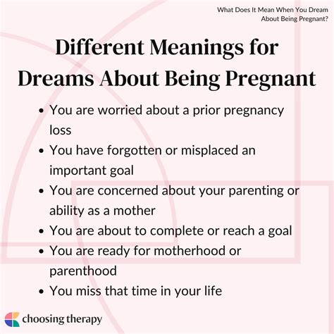 14 Different Meanings For Dreams About Being Pregnant