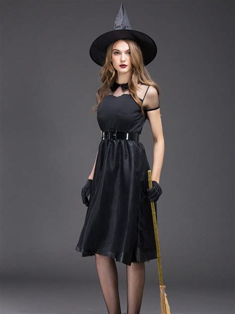 Sexy Black Mesh Witch Dress Halloween Witch Cosplay Costume For Sale Cosplayini Cosplay Ideas