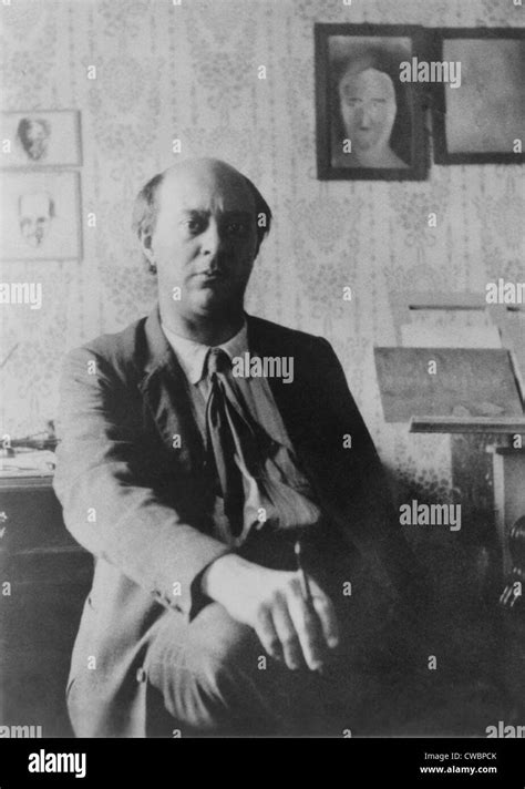 Arnold Schoenberg 1874 1951 In Studio Hi Res Stock Photography And