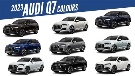 2023 Audi Q7 All Color Options Images Autobics Youtube