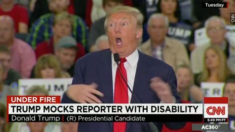 Donald Trump Mocks Reporter With A Disability