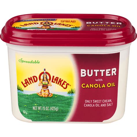 Land O Lakes Butter With Canola Oil Spread 15 Oz Butter And Margarine Uncle Giuseppes