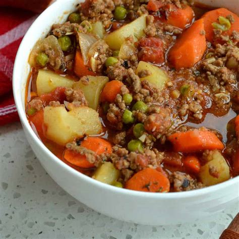 Hamburger Stew One Easy Quick And Economical Meal