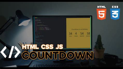 Countdown Timer Using Html Css Javascript Tutorials Web Development