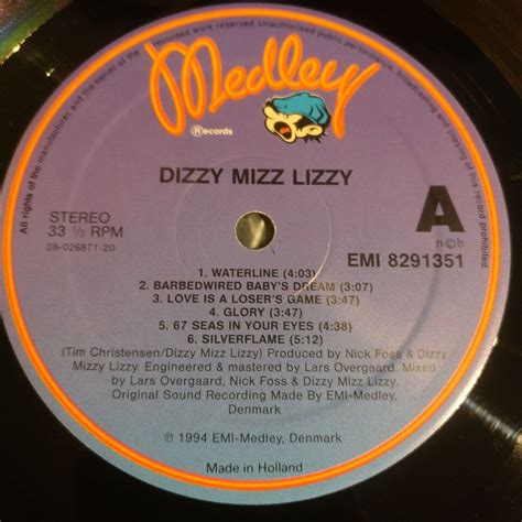 Lp Dizzy Mizz Lizzy Dizzy Mizz Dbadk Køb Og Salg Af Nyt Og Brugt