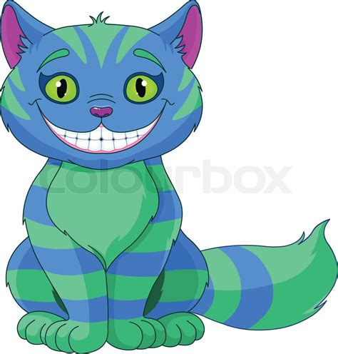 Smiling Cheshire Cat Stock Vector Colourbox