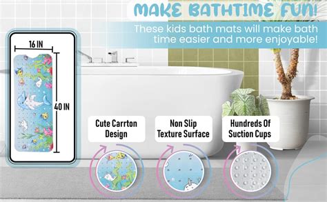 Amazon Com Enkosi Bath Mat Large Non Slip Bathtub Shower Mat