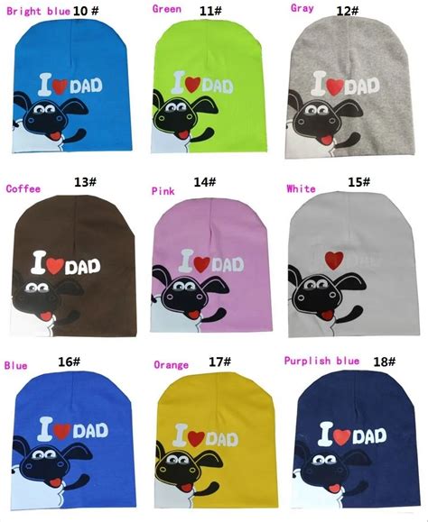 Wholesale 2015 New I Love Mama Papa Cartoon Skull Cap For Baby Infant Cotton Hat For Infant