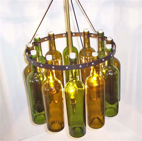 Glass Bottle Chandelier Diy
