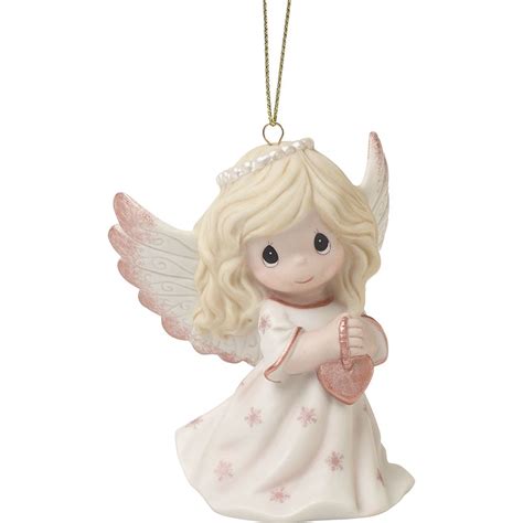 Precious Moments Bisque Porcelain Ornament Rejoice In The Wonders Of