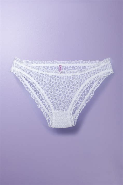 Mimi White Lace Panties Cadolle