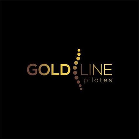 Gold Line Pilates Logo Pilates Logo Logo Branding Identity Brand