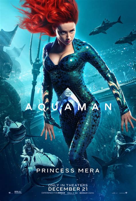 Die Dc Verfilmung Aquaman Zeigt Auf Diesem Charakterposter Amber Heard